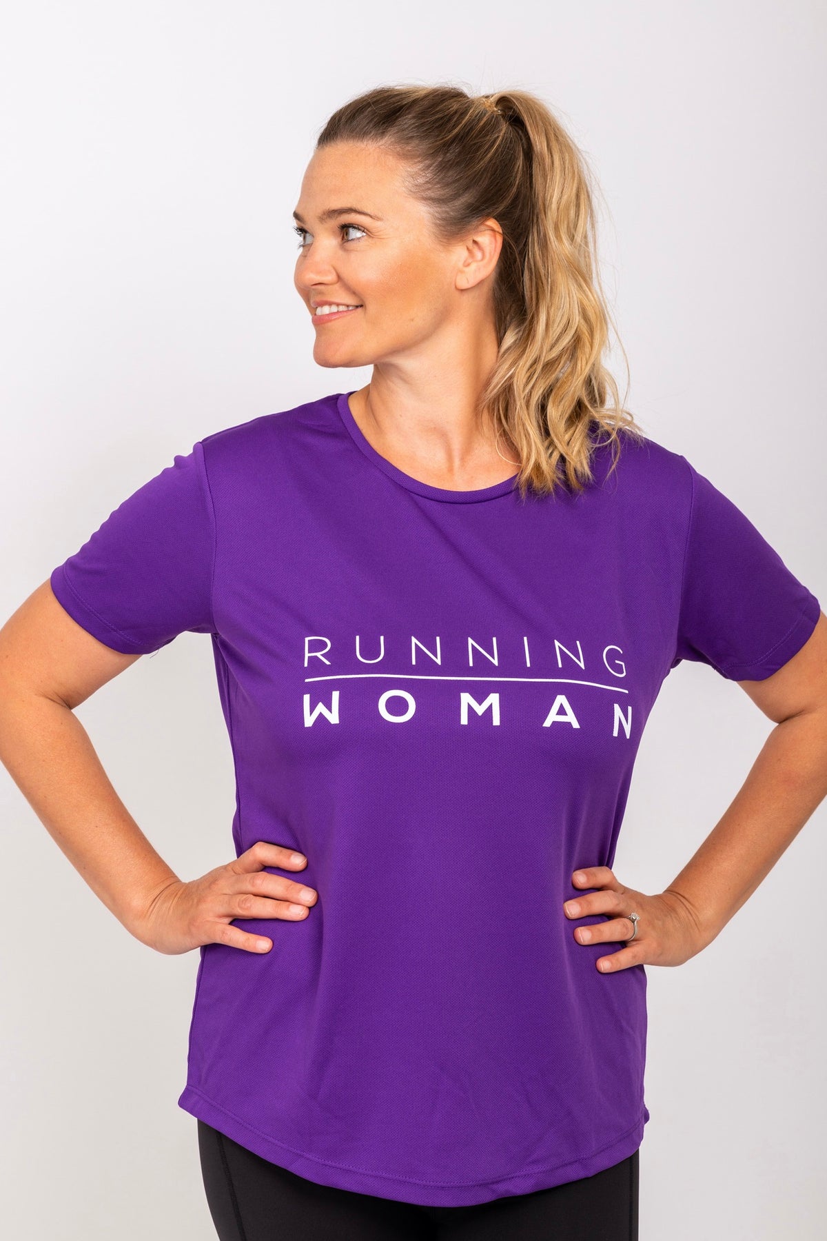 Runyon® Women's Purple RUN Training Shirt ☆ Made In USA ☆ Runyon Canyon  Apparel